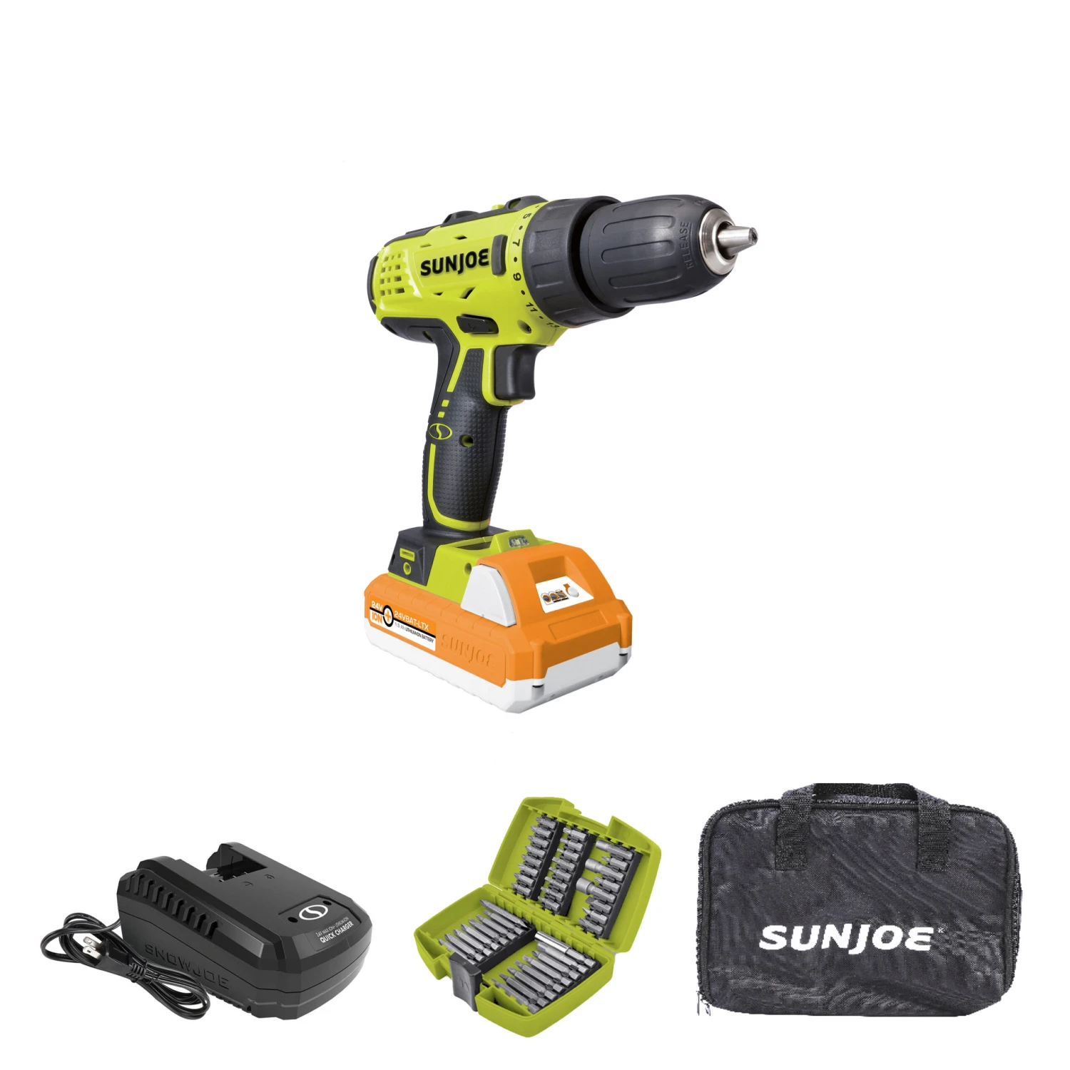 Sun Joe Cordless Drill + High-Volume Inflator Bundle 4 Sun Joe Cordless Drill + High-Volume Inflator Bundle - Image 2