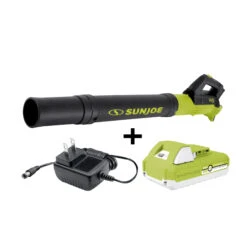 Sun Joe 24V-TB-LT 24-Volt* IONMAX Cordless Compact Turbine Jet Blower Kit | W/ 2.5-Ah Battery And Charger | 100-MPH | 280-CFM
