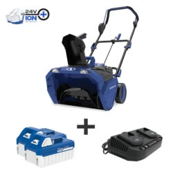 Snow Joe 24V-X2-20SB 48-Volt* IONMAX Cordless Snow Blower Kit | 20-inch | W/ 2 X 4.0-Ah Batteries + Charger