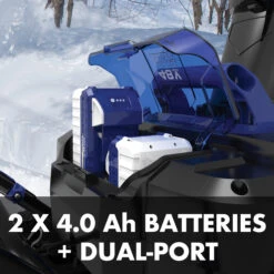 Snow Joe 24V-X2-20SB 48-Volt* IONMAX Cordless Snow Blower Kit | 20-inch | W/ 2 X 4.0-Ah Batteries + Charger -Lennox Bliss Store 24V X2 20SB PDPimages01
