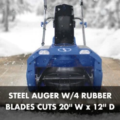 Snow Joe 24V-X2-20SB 48-Volt* IONMAX Cordless Snow Blower Kit | 20-inch | W/ 2 X 4.0-Ah Batteries + Charger -Lennox Bliss Store 24V X2 20SB PDPimages04