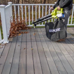 Sun Joe 24V-X2-BVM143 48-Volt* IONMAX Cordless Leaf Blower Vacuum Mulcher Kit | 163-MPH | 391-CFM | W/ 2 X 4.0-Ah Batteries + Dual Port Charger -Lennox Bliss Store 24V X2 BVM143 Lifestyle04