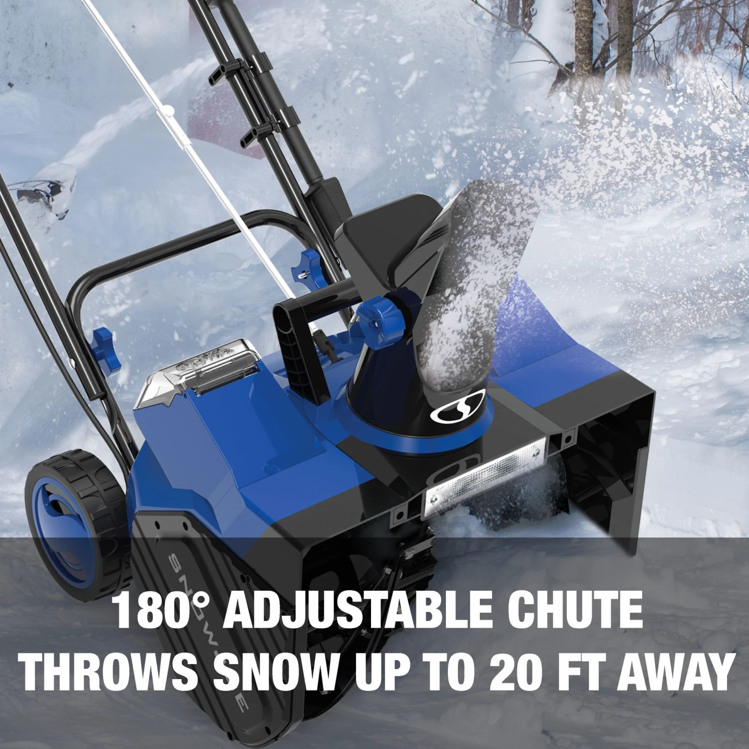 Snow Joe 24V-X2-SB18-TV1 48-Volt* IONMAX Snow Blower Bundle | W/ 2 X 4.0-Ah Batteries, Dual Port Charger, Cover, Ice Dozer, And Extended Warranty 12 Snow Joe 24V-X2-SB18-TV1 48-Volt* IONMAX Snow Blower Bundle | W/ 2 X 4.0-Ah Batteries, Dual Port Charger, Cover, Ice Dozer, And Extended Warranty - Image 10