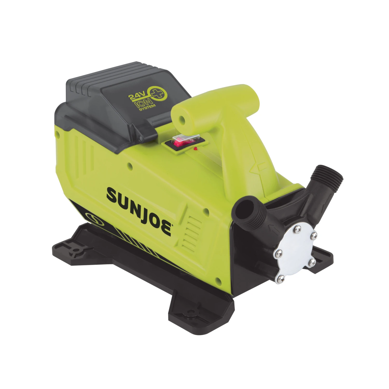 Sun Joe 24V-XFP5-LTE 24-Volt* IONMAX Cordless Transfer Pump Kit | 5.0-GPM | 13-Ft Suction Lift | 52-Ft Head Height | W/ 2.0-Ah Battery + Charger 9 Sun Joe 24V-XFP5-LTE 24-Volt* IONMAX Cordless Transfer Pump Kit | 5.0-GPM | 13-Ft Suction Lift | 52-Ft Head Height | W/ 2.0-Ah Battery + Charger - Image 7