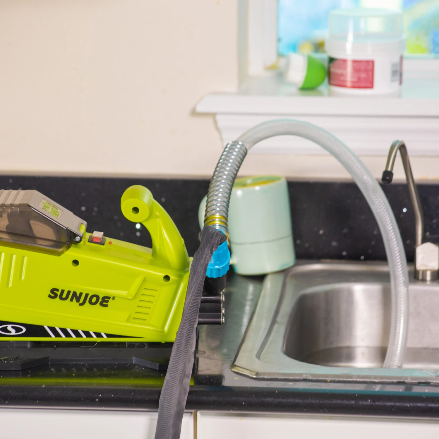 Sun Joe 24V-XFP5-LTE 24-Volt* IONMAX Cordless Transfer Pump Kit | 5.0-GPM | 13-Ft Suction Lift | 52-Ft Head Height | W/ 2.0-Ah Battery + Charger 15 Sun Joe 24V-XFP5-LTE 24-Volt* IONMAX Cordless Transfer Pump Kit | 5.0-GPM | 13-Ft Suction Lift | 52-Ft Head Height | W/ 2.0-Ah Battery + Charger - Image 13