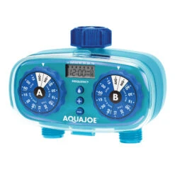 Aqua Joe AJ-ET2Z 2-Zone Electronic Water Timer | Customizable Programs | 2 Connections -Lennox Bliss Store AJ ET2Z Image02
