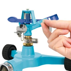 Aqua Joe AJ-IS6WB Indestructible Zinc Impulse 360° Sprinkler | Customizable Coverage | Wheeled Base | 1390 Sq Ft Max Coverage 14 Aqua Joe AJ-IS6WB Indestructible Zinc Impulse 360° Sprinkler | Customizable Coverage | Wheeled Base | 1390 Sq Ft Max Coverage -Lennox Bliss Store AJ IS6WB Image03