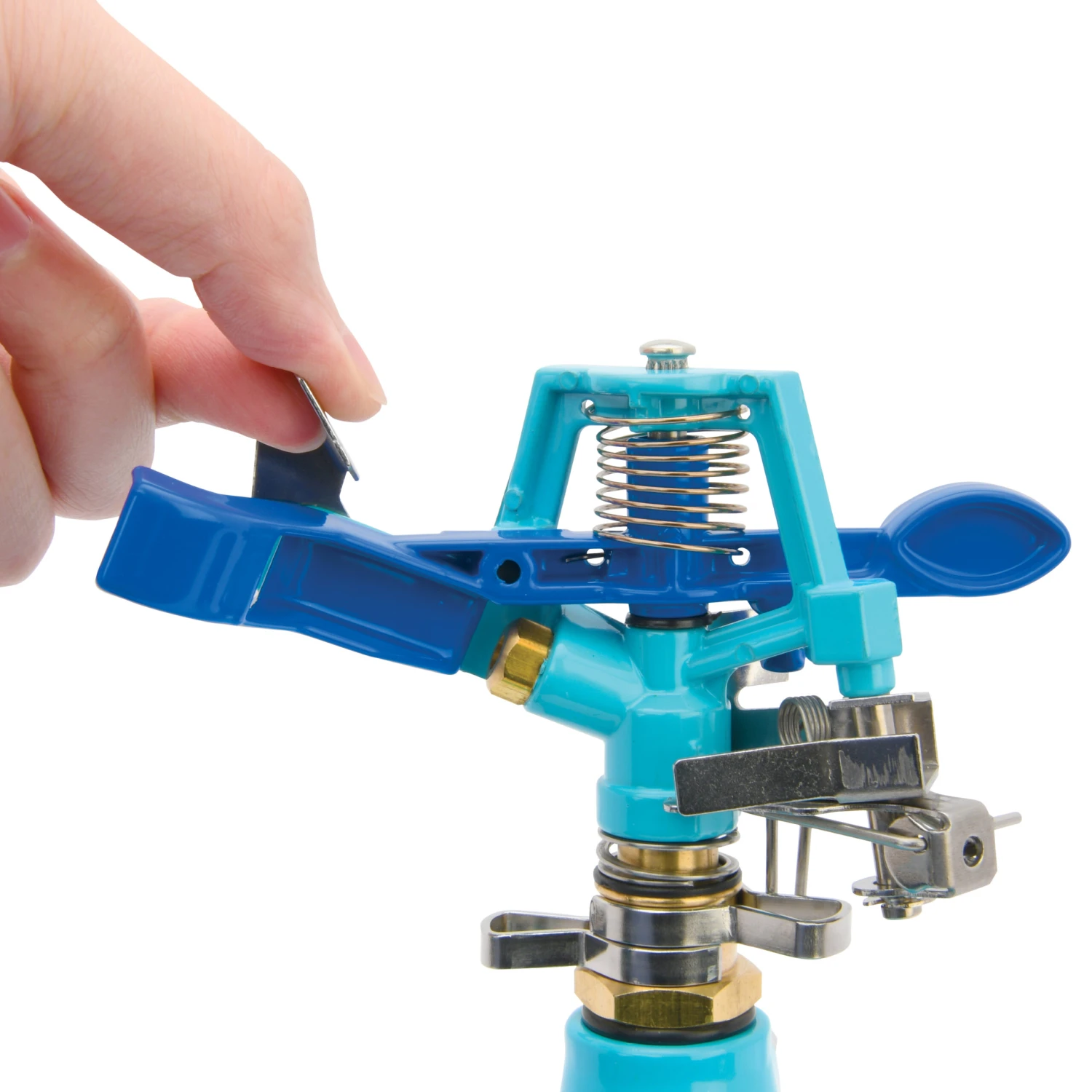 Aqua Joe AJ-IS6WB Indestructible Zinc Impulse 360° Sprinkler | Customizable Coverage | Wheeled Base | 1390 Sq Ft Max Coverage 9 Aqua Joe AJ-IS6WB Indestructible Zinc Impulse 360° Sprinkler | Customizable Coverage | Wheeled Base | 1390 Sq Ft Max Coverage - Image 7