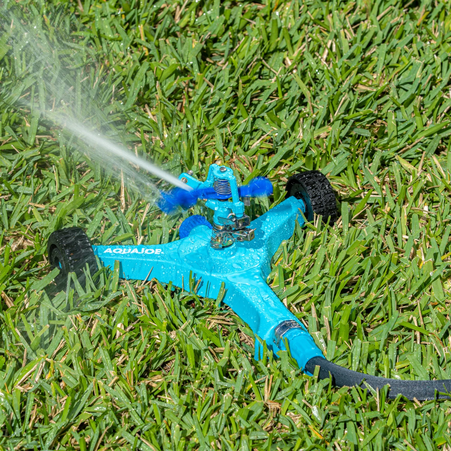 Aqua Joe AJ-IS6WB Indestructible Zinc Impulse 360° Sprinkler | Customizable Coverage | Wheeled Base | 1390 Sq Ft Max Coverage 11 Aqua Joe AJ-IS6WB Indestructible Zinc Impulse 360° Sprinkler | Customizable Coverage | Wheeled Base | 1390 Sq Ft Max Coverage - Image 9