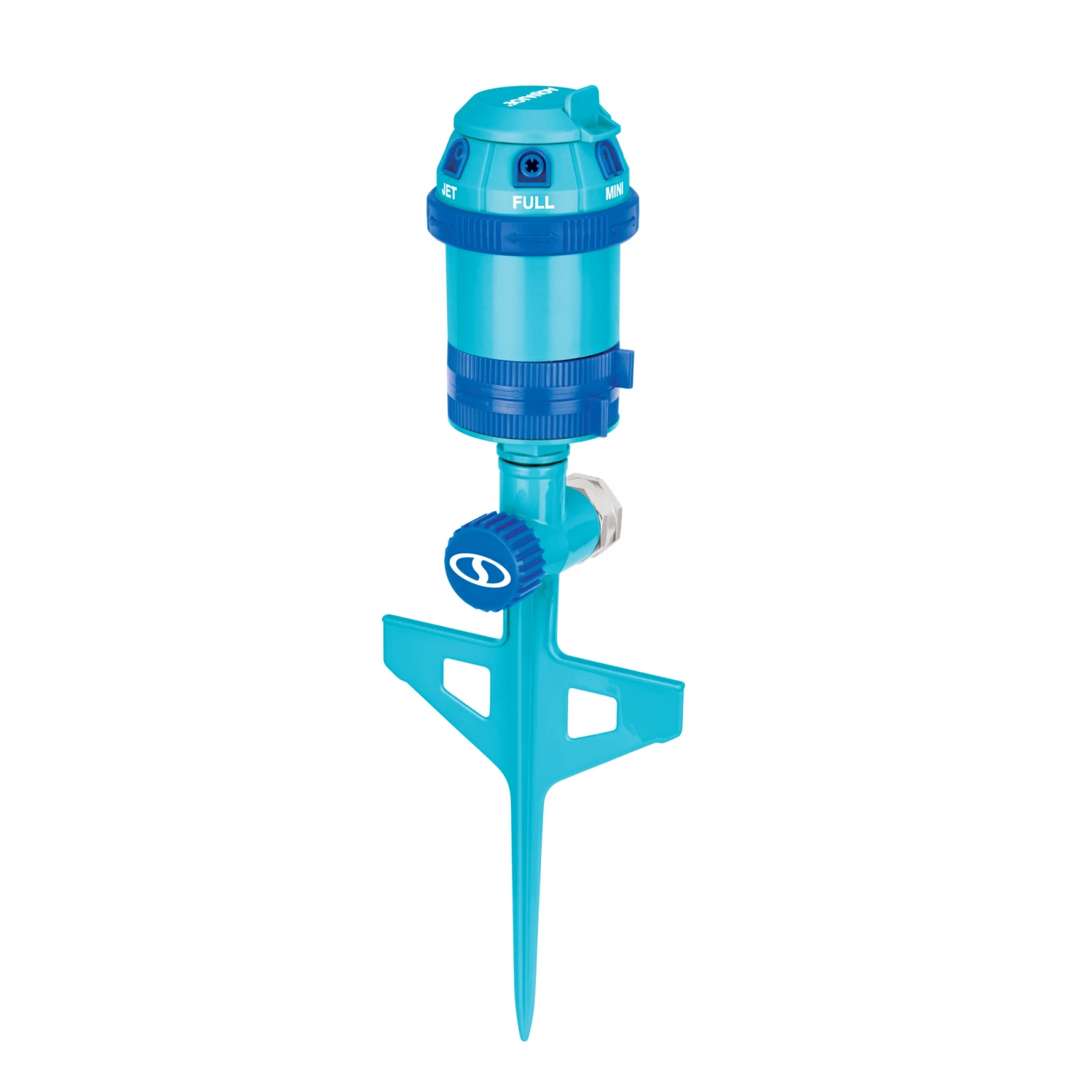 Aqua Joe AJ-ISGD Turbo Drive 360° Sprinkler | Indestructible Zinc | 6 Spray Patterns | 5,300 Sq. Ft. Max Coverage 4 Aqua Joe AJ-ISGD Turbo Drive 360° Sprinkler | Indestructible Zinc | 6 Spray Patterns | 5,300 Sq. Ft. Max Coverage - Image 2