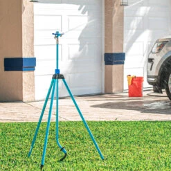 Aqua Joe AJ-IST72ZM Indestructible Zinc Impulse 360° Telescoping Tripod Sprinkler | Customizable Coverage | Extends From 42-72-inches | 1390 Sq Ft Max Coverage 13 Aqua Joe AJ-IST72ZM Indestructible Zinc Impulse 360° Telescoping Tripod Sprinkler | Customizable Coverage | Extends From 42-72-inches | 1390 Sq Ft Max Coverage -Lennox Bliss Store AJ IST72ZM Lifestyle02