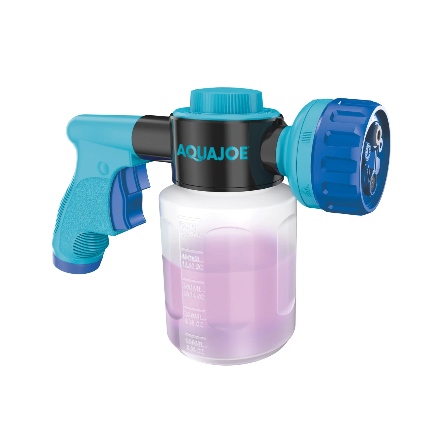 Aqua Joe AJ-MSG-TND Hose-Powered Multi Spray Gun W/ Quick Change Soap To Water Dial | 7 Spray Patterns | Holds Up To 17 Fl Oz 5 Aqua Joe AJ-MSG-TND Hose-Powered Multi Spray Gun W/ Quick Change Soap To Water Dial | 7 Spray Patterns | Holds Up To 17 Fl Oz - Image 3