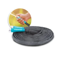 Aqua Joe AJFJH25-58-PRO Ultra Flexible Kink Free Fiberjacket Garden Hose | 25-Foot | Metal Fittings