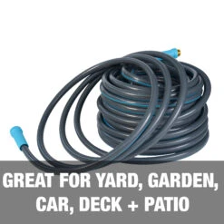 Aqua Joe AJHD120-58 Heavy Duty Garden Hose | Kink Resistant | 120-ft | 5/8-in -Lennox Bliss Store AJHD120 58 PDPImage04