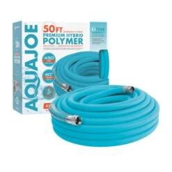 Aqua Joe AJPGH50-DWS Hybrid Polymer FLEX Kink Free Hose | 5/8 In | 50 Ft. | Lead Free