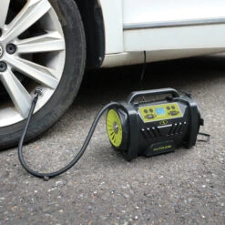 Auto Joe ATJ-AIR1-HYB Hybrid 12-Volt/120-Volt AC High Volume Tire Inflator/Deflator | W/ Digital Pressure Gauge, Tire Air Chuck Adaptor, Sports Pin, General Inflatable Valve, & Auto Shut Off | High Volume Output/Input 15 Auto Joe ATJ-AIR1-HYB Hybrid 12-Volt/120-Volt AC High Volume Tire Inflator/Deflator | W/ Digital Pressure Gauge, Tire Air Chuck Adaptor, Sports Pin, General Inflatable Valve, & Auto Shut Off | High Volume Output/Input -Lennox Bliss Store ATJ AIR1 HYB Lifestyle19