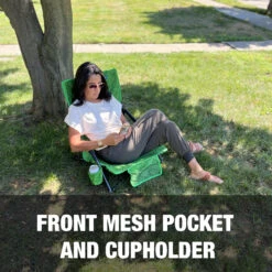 Bliss Hammocks BBC-353-GBL Collapsible Beach Chair W/ Cup Holder | Storage Bag Included | 275 Lb. Capacity (Green Banana Leaves) 20 Bliss Hammocks BBC-353-GBL Collapsible Beach Chair W/ Cup Holder | Storage Bag Included | 275 Lb. Capacity (Green Banana Leaves) -Lennox Bliss Store BBC 353 GBL 04