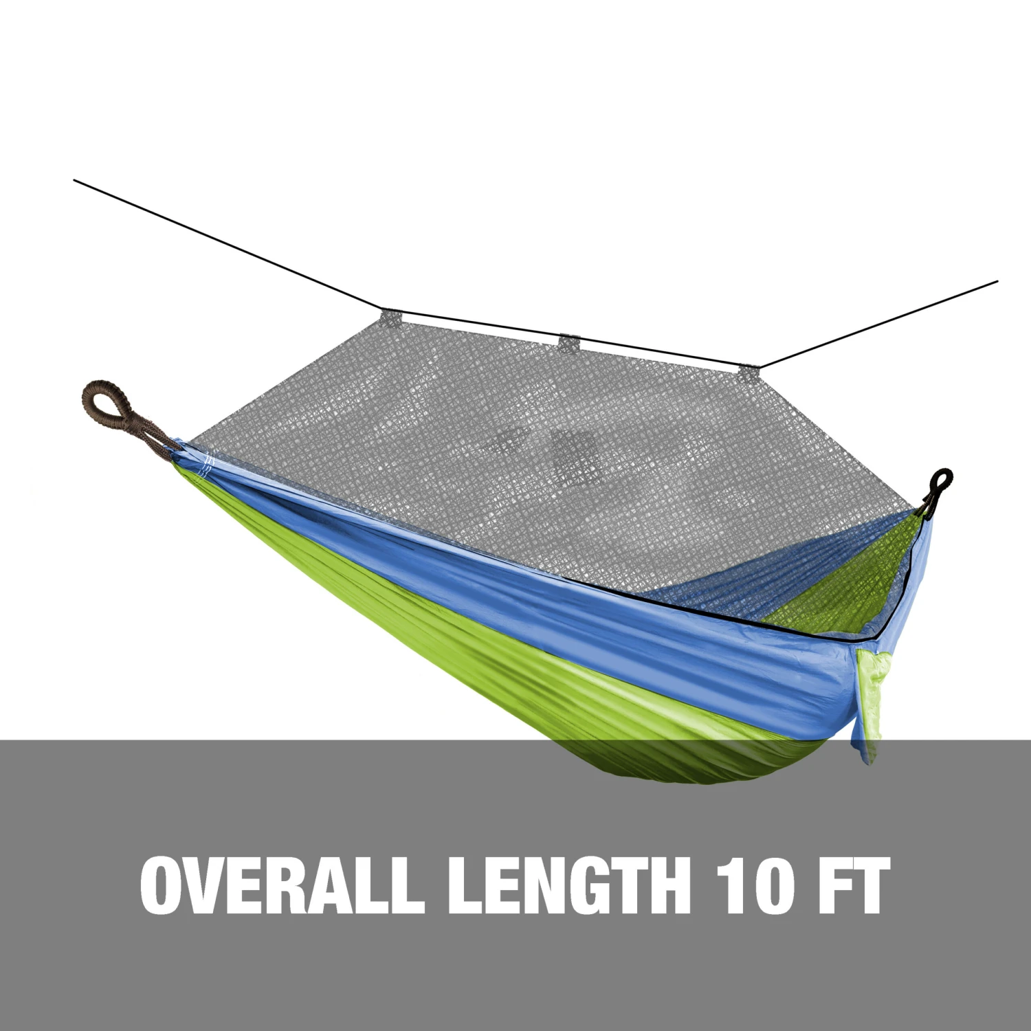Bliss Hammocks BH-406XLS-N-MM Hammock In A Bag W/ Mosquito Net & Adjustable Tree Straps | 54-in. Wide | Weather & UV Resistant | 350 Lb. Capacity (Mermaid) 10 Bliss Hammocks BH-406XLS-N-MM Hammock In A Bag W/ Mosquito Net & Adjustable Tree Straps | 54-in. Wide | Weather & UV Resistant | 350 Lb. Capacity (Mermaid) - Image 8