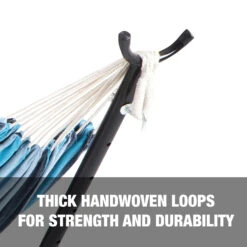 Bliss Hammocks BHST-401-NS Hammock & Built-in Stand W/ Carrying Case & Hanging Hardware | 60-in. Wide | 400 Lb. Capacity (Nautical Stripe) 12 Bliss Hammocks BHST-401-NS Hammock & Built-in Stand W/ Carrying Case & Hanging Hardware | 60-in. Wide | 400 Lb. Capacity (Nautical Stripe) -Lennox Bliss Store BHST 401 NS Image031