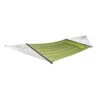 Bliss Hammocks BQO-487 Reversible 2-Person Quilted Hammock W/ Spreader Bars, Pillow & Hanging Hardware | 55-in. Wide | 420 Lb. Capacity (Green Stripes) -Lennox Bliss Store BQO 487 Green Stripe SL 1 sm 28857
