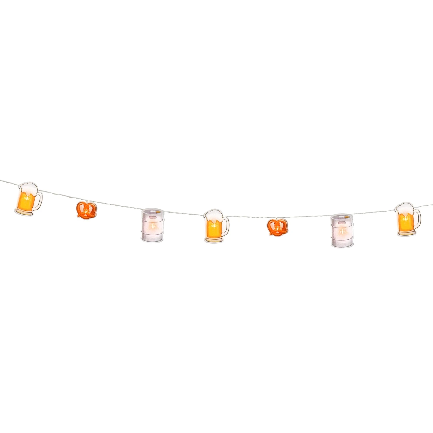 Bliss Outdoors BSL-300-BKP Themed String Lights W/ Hanging Clips | 12-Foot | 20 LEDs & Remote | 8 Lighting Modes W/ Timer | Waterproof IP44 (Beer & Pretzel) 4 Bliss Outdoors BSL-300-BKP Themed String Lights W/ Hanging Clips | 12-Foot | 20 LEDs & Remote | 8 Lighting Modes W/ Timer | Waterproof IP44 (Beer & Pretzel) - Image 3