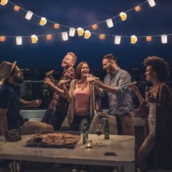 Bliss Outdoors BSL-300-BKP Themed String Lights W/ Hanging Clips | 12-Foot | 20 LEDs & Remote | 8 Lighting Modes W/ Timer | Waterproof IP44 (Beer & Pretzel) 8 Bliss Outdoors BSL-300-BKP Themed String Lights W/ Hanging Clips | 12-Foot | 20 LEDs & Remote | 8 Lighting Modes W/ Timer | Waterproof IP44 (Beer & Pretzel) -Lennox Bliss Store BSL 300 BKP IMAGE04