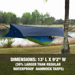 Bliss Hammocks HA-511XL Extra Large Hammock Rain Tarp | Waterproof | 117 Sq. Ft. Coverage 12 Bliss Hammocks HA-511XL Extra Large Hammock Rain Tarp | Waterproof | 117 Sq. Ft. Coverage -Lennox Bliss Store DSC01781PDP