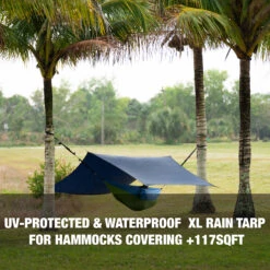 Bliss Hammocks HA-511XL Extra Large Hammock Rain Tarp | Waterproof | 117 Sq. Ft. Coverage 13 Bliss Hammocks HA-511XL Extra Large Hammock Rain Tarp | Waterproof | 117 Sq. Ft. Coverage -Lennox Bliss Store DSC01791PDP