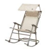 Bliss Hammocks GFR-091S Deluxe Rocking Chair W/ Canopy & Pillow | 27-in. Wide | Weather & Rust Resistant | 300 Lb. Capacity (Sand) -Lennox Bliss Store GFR 091S sm