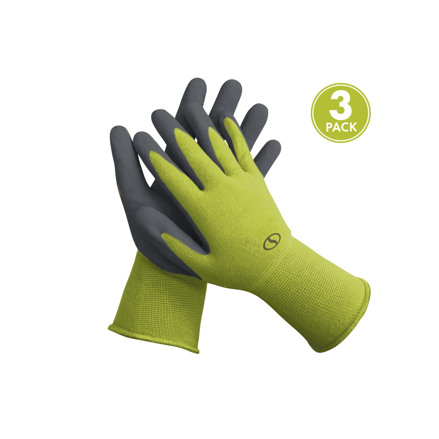 Sun Joe GGNP-S3 Nitrile-Palm Reusable/Washable Gloves For Gardening, DIY Work, Cleaning, And More | Tactile | One Size Fits Most | 3-Pack (Green) 5 Sun Joe GGNP-S3 Nitrile-Palm Reusable/Washable Gloves For Gardening, DIY Work, Cleaning, And More | Tactile | One Size Fits Most | 3-Pack (Green) - Image 3