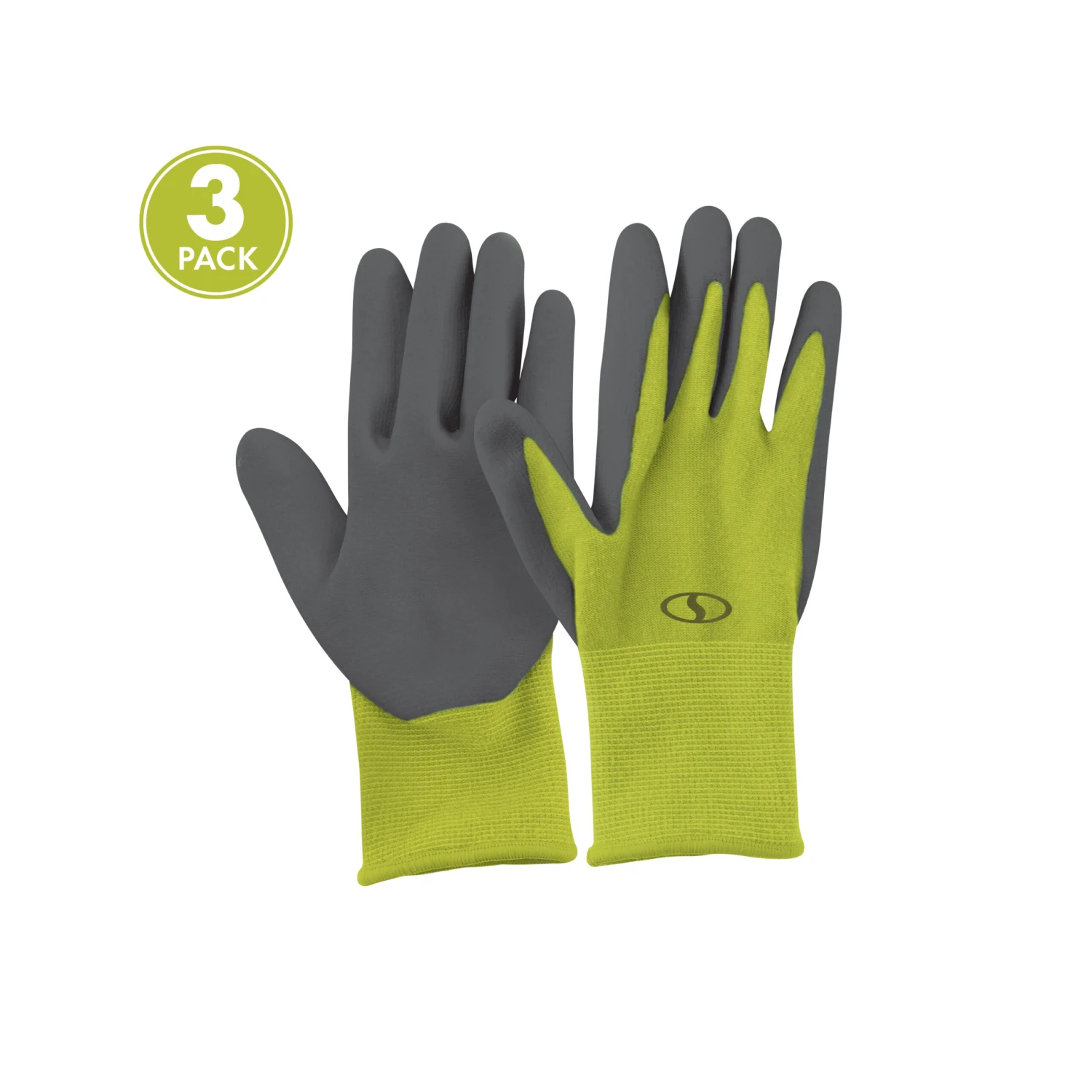 Sun Joe GGNP-S3 Nitrile-Palm Reusable/Washable Gloves For Gardening, DIY Work, Cleaning, And More | Tactile | One Size Fits Most | 3-Pack (Green) 6 Sun Joe GGNP-S3 Nitrile-Palm Reusable/Washable Gloves For Gardening, DIY Work, Cleaning, And More | Tactile | One Size Fits Most | 3-Pack (Green) - Image 4