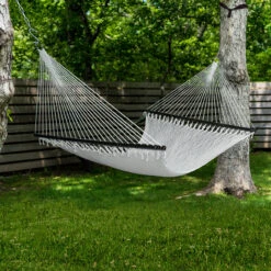 Bliss Hammocks BH-415 Weekender Deluxe 2-Person Hammock W/ Spreader Bars & Hanging Hardware | 55-in. Wide | 450 Lb. Capacity -Lennox Bliss Store LIFESTYLE BH 415 159636902 SM 04661