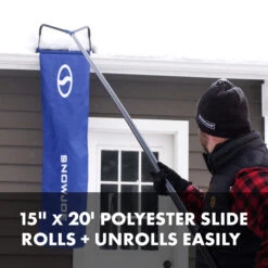 Snow Joe RJ208M PRO Snow Removal Roof Rake W/ 20-Foot Debris Slide | 28-Foot Max Reach -Lennox Bliss Store RJ208M PDP images03 V2