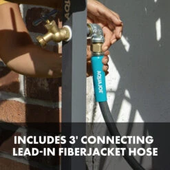 Aqua Joe SJ-SHSBB3LIH Garden Hose Stand With Brass Faucet W/ 3 Ft Lead In Hose 15 Aqua Joe SJ-SHSBB3LIH Garden Hose Stand With Brass Faucet W/ 3 Ft Lead In Hose -Lennox Bliss Store SJ SHSBB3LIH PDP Image02