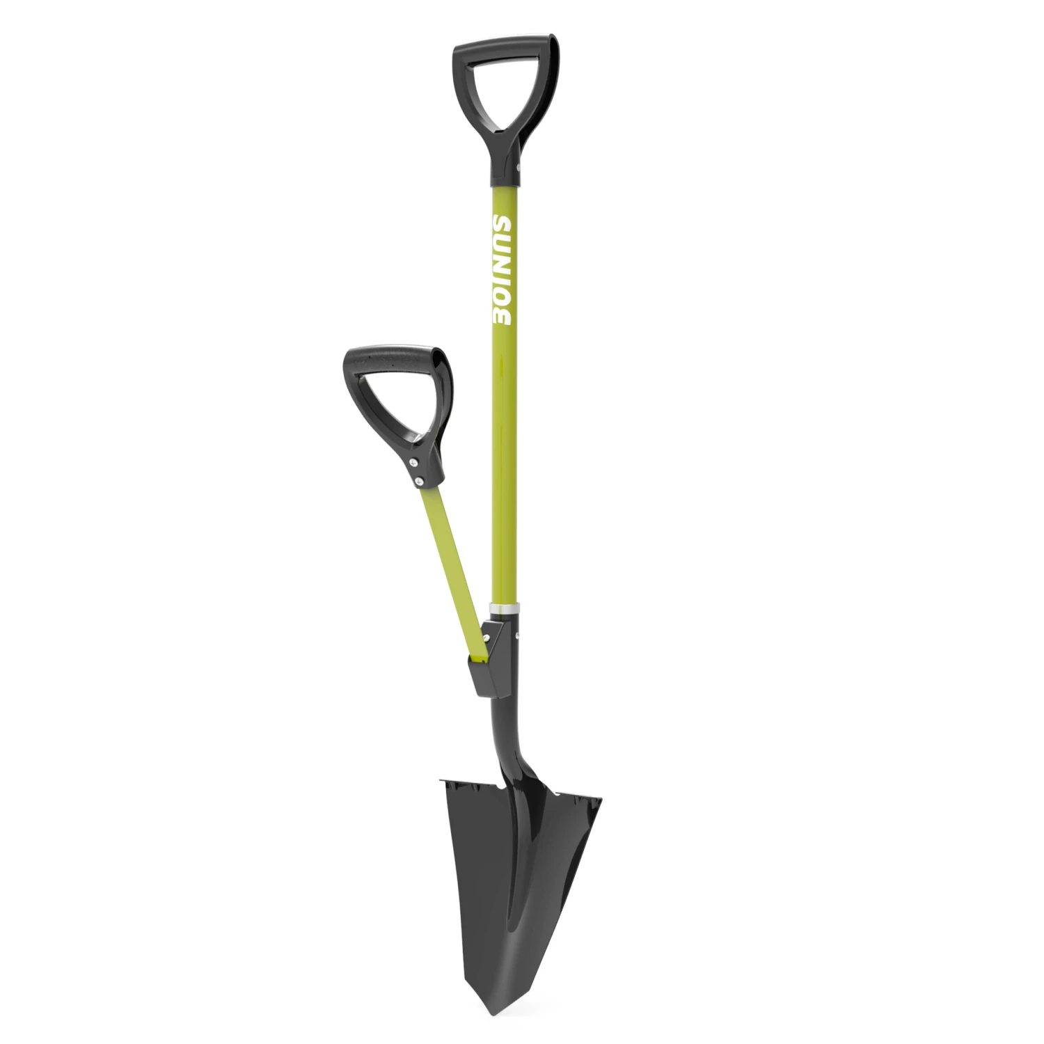 Sun Joe SJ-SHLV07 Shovelution Strain-Reducing Spear Head Digging Garden Shovel | Patented Shovelution Auxiliary Handle | 9-in Steel Head (Green) 5 Sun Joe SJ-SHLV07 Shovelution Strain-Reducing Spear Head Digging Garden Shovel | Patented Shovelution Auxiliary Handle | 9-in Steel Head (Green) - Image 3