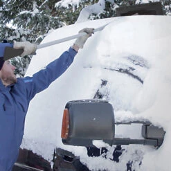 Snow Joe SJBLZD-ECM-LED-BLK 3-In-1 Telescoping Snow Broom + Ice Scraper | 18-Inch Foam Head | Headlights (Black) 10 Snow Joe SJBLZD-ECM-LED-BLK 3-In-1 Telescoping Snow Broom + Ice Scraper | 18-Inch Foam Head | Headlights (Black) -Lennox Bliss Store SJBLZD ECM LED BLK Image04