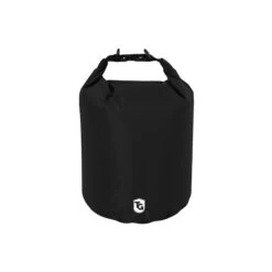 TrailGear TG-801-5BK Heavy-Duty Dry Bag | Roll-Top Closure Design | Lightweight W/ Shoulder Strap | 5 L (Black)