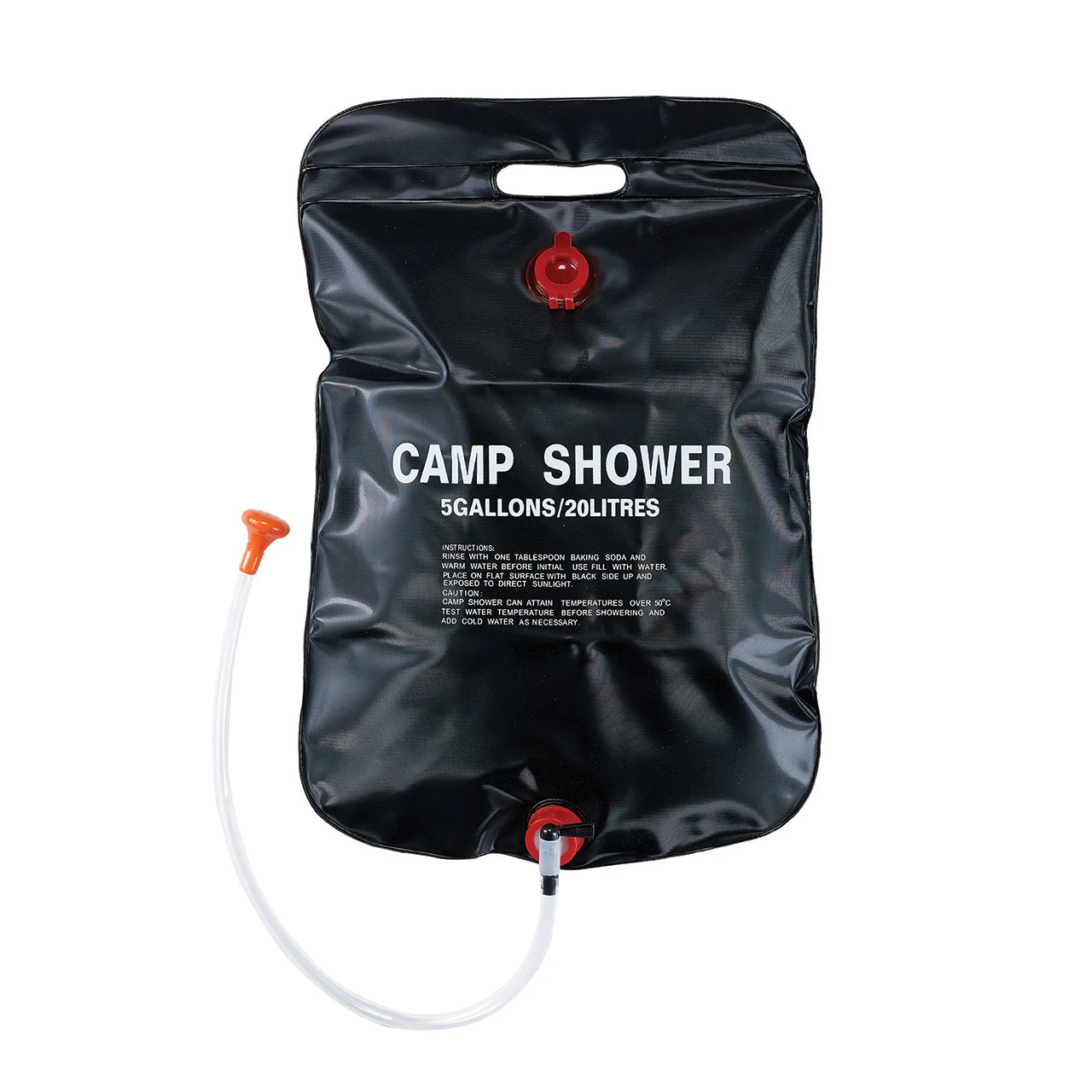 TrailGear TG-850 Solar Shower Bag W/ Flexible Hose & Hanging Rope | 5-Gallon 3 TrailGear TG-850 Solar Shower Bag W/ Flexible Hose & Hanging Rope | 5-Gallon