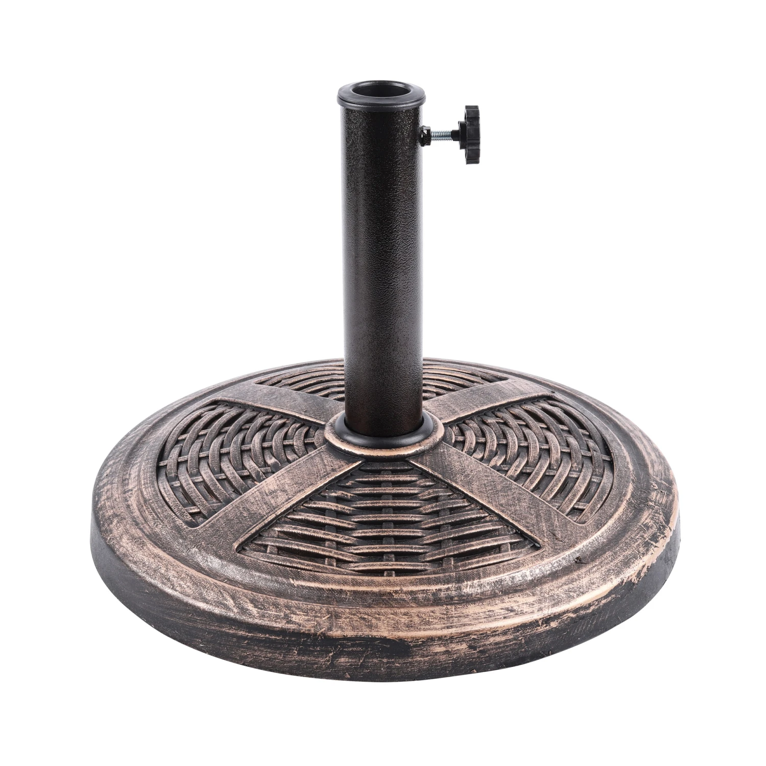 Bliss Outdoors UBS-032 Cast Resin Stone Umbrella Base | 17.5-inch | Weather & Wear-Resistant | 22 Lbs. 3 Bliss Outdoors UBS-032 Cast Resin Stone Umbrella Base | 17.5-inch | Weather & Wear-Resistant | 22 Lbs.