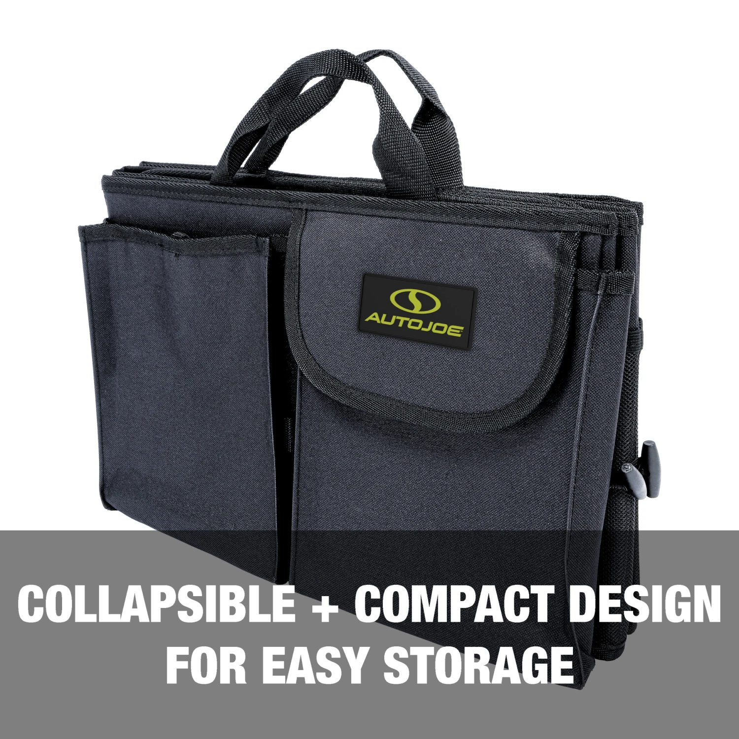 Auto Joe ATJ-CTSO-BLK Collapsible Auto Storage Organizer | W/ Anchor Straps And Toggle Fasteners For Hold Security | Adjustable Strap | Rip Resistant 8 Auto Joe ATJ-CTSO-BLK Collapsible Auto Storage Organizer | W/ Anchor Straps And Toggle Fasteners For Hold Security | Adjustable Strap | Rip Resistant - Image 6