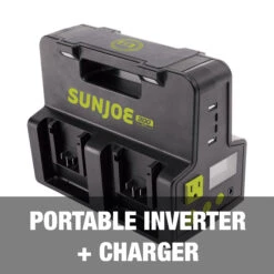 Sun Joe CERTIFIED AUTHENTIC 24V-300WI 24-Volt IONMAX Cordless Hot-Swap Powered Inverter Generator Power Station | W/ AC Adapter, 2.7-Amp AC Receptacle, 2x USB Type A, 2x USB Type C, 3 Watt LED Spotlight, 10-Watt Wireless Phone Charger | 320-Watt 30 Sun Joe CERTIFIED AUTHENTIC 24V-300WI 24-Volt IONMAX Cordless Hot-Swap Powered Inverter Generator Power Station | W/ AC Adapter, 2.7-Amp AC Receptacle, 2x USB Type A, 2x USB Type C, 3 Watt LED Spotlight, 10-Watt Wireless Phone Charger | 320-Watt -Lennox Bliss Store gjhmndghmngh