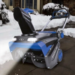 Snow Joe 24V-X4-SB21 96-Volt* MAX IONMAX Cordless Brushless Single-Stage Snow Blower | 21-inch | W/ 4 X 12.0-Ah Batteries + 2 X Dual Port Chargers -Lennox Bliss Store iON100V 21SB Lifestyle05