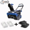Snow Joe 24V-X4-SB21 96-Volt* MAX IONMAX Cordless Brushless Single-Stage Snow Blower | 21-inch | W/ 4 X 12.0-Ah Batteries + 2 X Dual Port Chargers 2 Snow Joe 24V-X4-SB21 96-Volt* MAX IONMAX Cordless Brushless Single-Stage Snow Blower | 21-inch | W/ 4 X 12.0-Ah Batteries + 2 X Dual Port Chargers -Lennox Bliss Store sb21hero